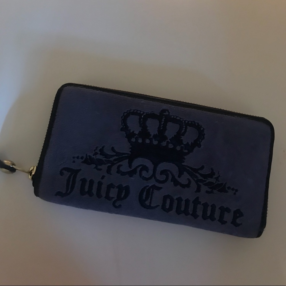Juicy Couture Wallet- blue velour